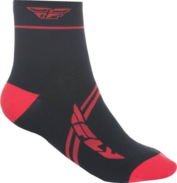 FLY RACING - ACTION SOCKS RED/BLACK LG/XL - Image 1