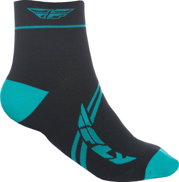 FLY RACING - ACTION SOCKS TEAL/BLACK LG/XL - Image 1