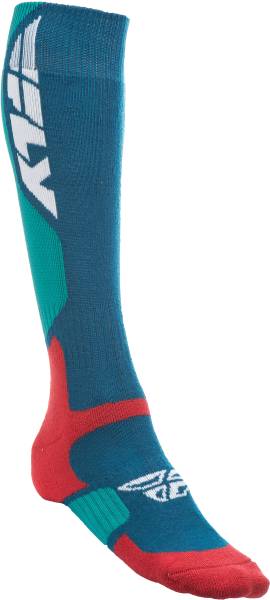 FLY RACING - FLY MX PRO SOCKS THICK RED/BLUE LG/XL - Image 1