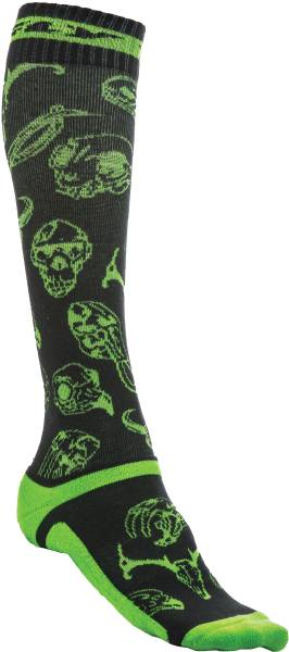 FLY RACING - FLY MX PRO SOCKS THIN GREEN/BLACK LG/XL - Image 1