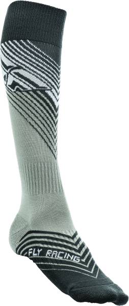 FLY RACING - FLY MX SOCKS THIN BLACK/WHITE LG/XL - Image 1