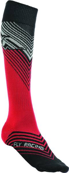 FLY RACING - FLY MX SOCKS THIN RED/BLACK LG/XL - Image 1