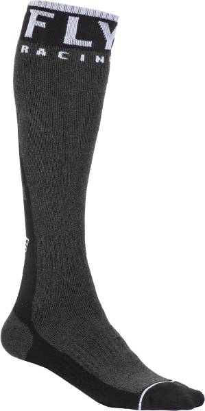 FLY RACING - FLY MX PRO SOCKS THICK BLACK/DARK GREY LG/XL - Image 1