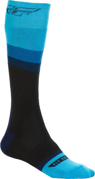 FLY RACING - FLY MX SOCKS THICK BLUE/BLACK LG/XL - Image 1