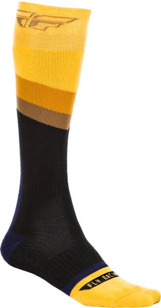 FLY RACING - FLY MX SOCKS THICK YELLOW/DARK GREY/BLACK LG/XL - Image 1