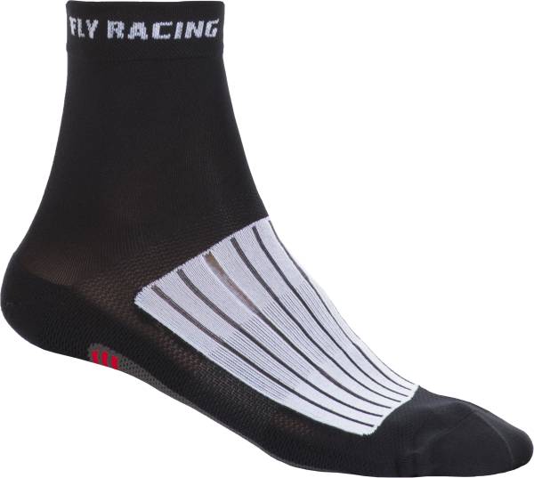 FLY RACING - FLY ACTION SOCKS BLACK/WHITE/RED LG/XL - Image 1