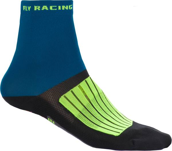 FLY RACING - FLY ACTION SOCKS NAVY/HI-VIS/BLACK LG/XL - Image 1