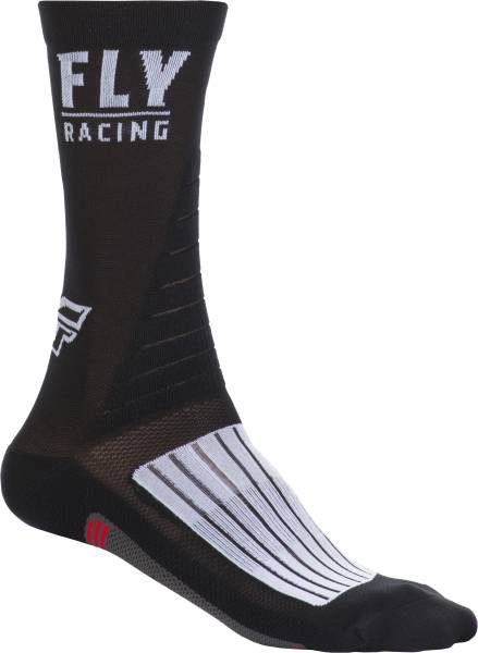 FLY RACING - FLY FACTORY RIDER SOCKS BLACK/WHITE/RED LG/XL - Image 1