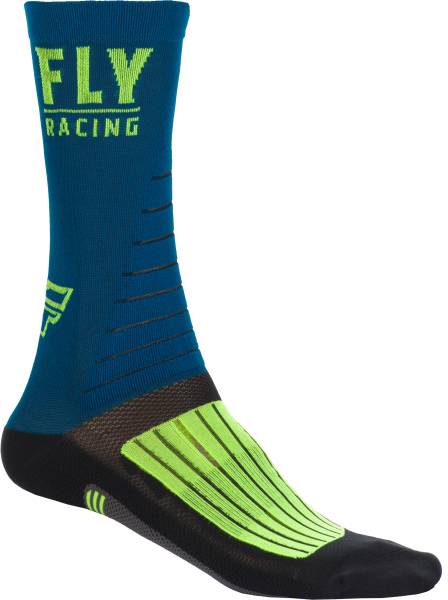 FLY RACING - FLY FACTORY RIDER SOCKS NAVY/HI-VIS/BLACK LG/XL - Image 1