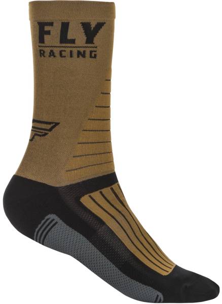 FLY RACING - FLY FACTORY RIDER SOCKS KHAKI/BLACK/GREY LG/XL - Image 1