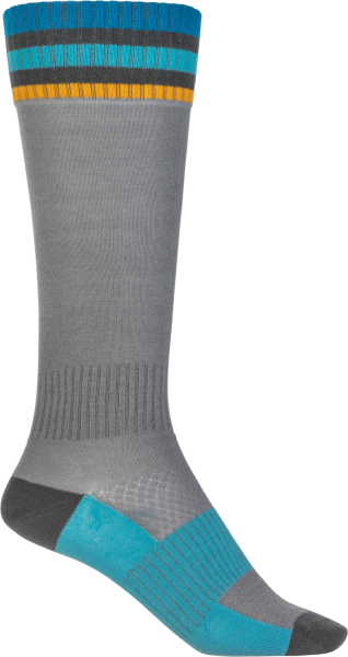 FLY RACING - MX SOCKS THIN GREY LG/XL - Image 1