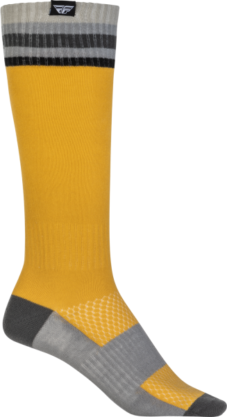 FLY RACING - MX SOCKS THIN YELLOW LG/XL - Image 1