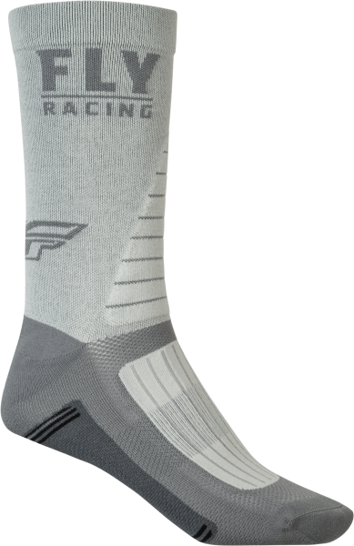 FLY RACING - FACTORY RIDER SOCKS GREY LG/XL - Image 1