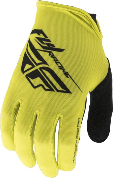 FLY RACING - MEDIA GLOVES LIME/BLACK SZ 08 - Image 1