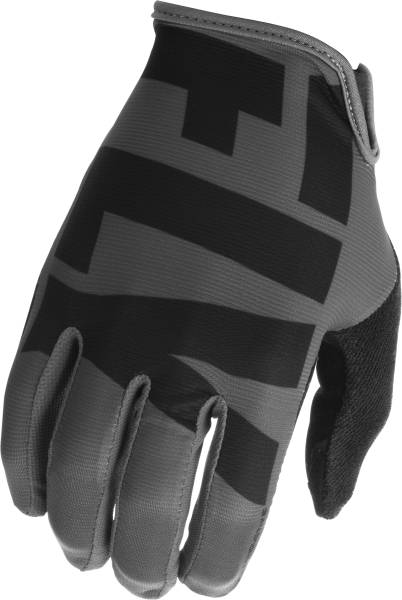 FLY RACING - MEDIA GLOVES CHARCOAL GREY/BLACK SZ 11 - Image 1