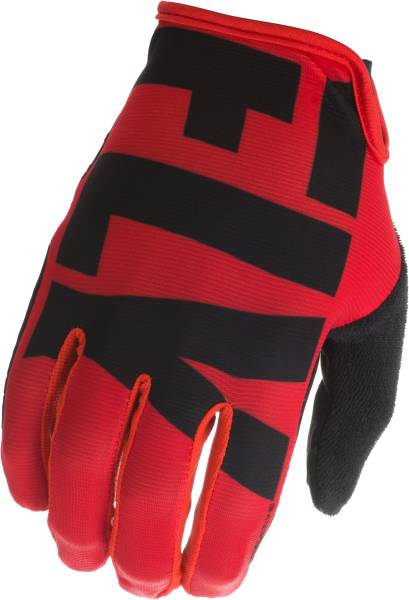 FLY RACING - MEDIA GLOVES RED/BLACK SZ 10 - Image 1