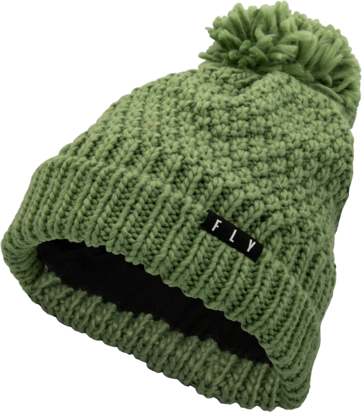 FLY RACING - WOMEN'S FLY ANNA POM BEANIE GREEN - Image 1