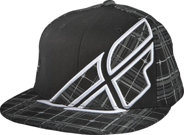 FLY RACING - PLAID F-WING HAT BLACK S/M - Image 1