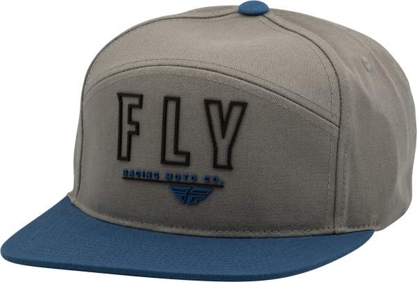 FLY RACING - FLY SKYLINE HAT LIGHT GREY/BLUE - Image 1