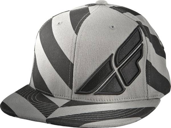 FLY RACING - FAT STRIPE HAT BLACK/GREY L - Image 1