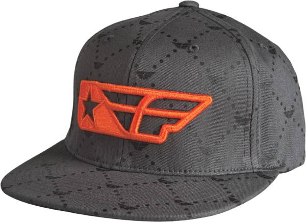 FLY RACING - F-STAR HAT BLACK/ORANGE L/X - Image 1