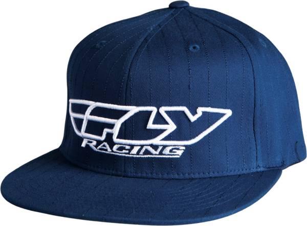 FLY RACING - CORP. PIN STRIPE HAT NAVY/WHIT E S/M - Image 1