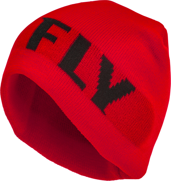 FLY RACING - FLY FITTED BEANIE RED/BLACK - Image 1