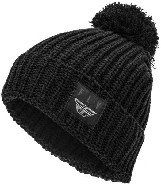 FLY RACING - FLY POM BEANIE BLACK - Image 1