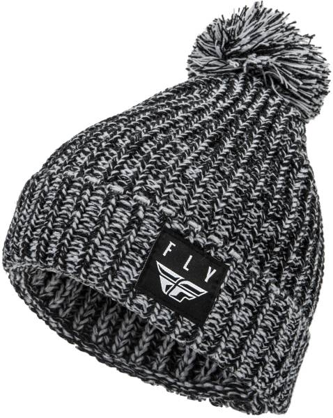 FLY RACING - FLY POM BEANIE BLACK/WHITE - Image 1