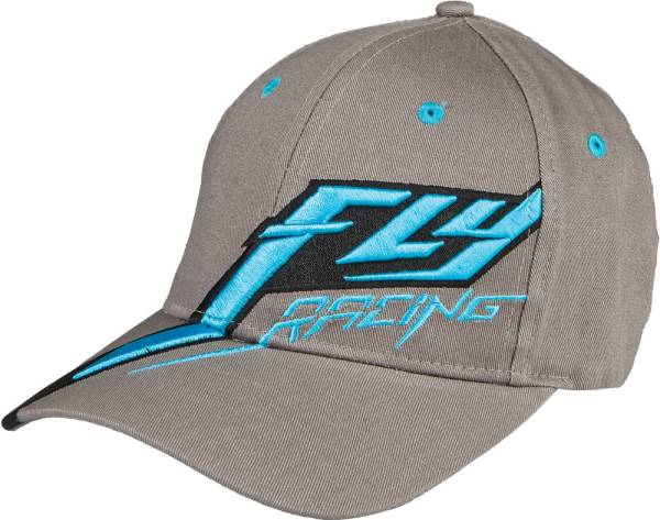 FLY RACING - FLYGHT HAT GREY/BLUE L - Image 1