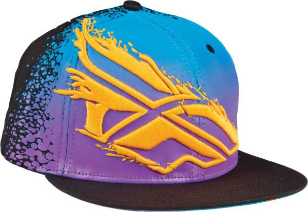 FLY RACING - SPLATTER HAT BLUE/PURPLE/ORANGE L - Image 1