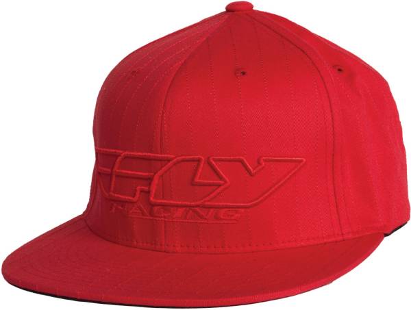 FLY RACING - CORP. PIN STRIPE HAT RED L/X - Image 1