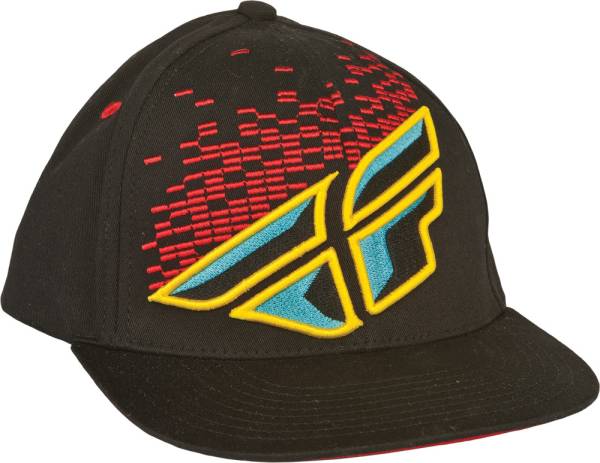 FLY RACING - DUBSTEP HAT BLACK/RED/YELLOW YOUTH - Image 1