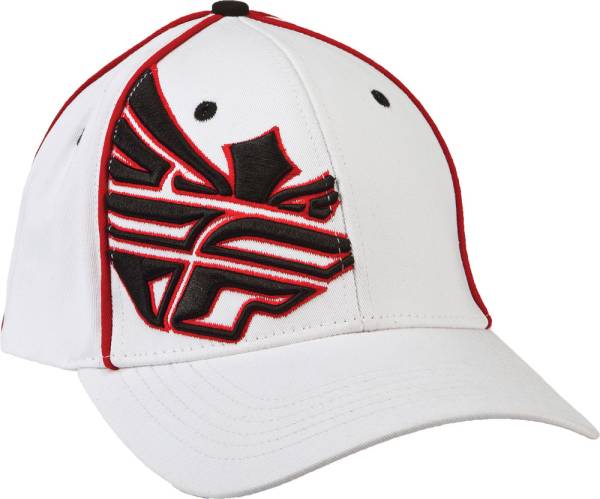 FLY RACING - GASKET HAT WHITE/RED L - Image 1