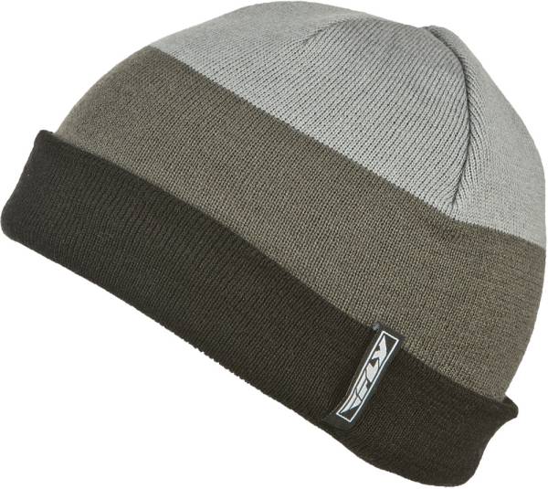 FLY RACING - COLOR BLOCK BEANIE (BLACK/GREY) - Image 1