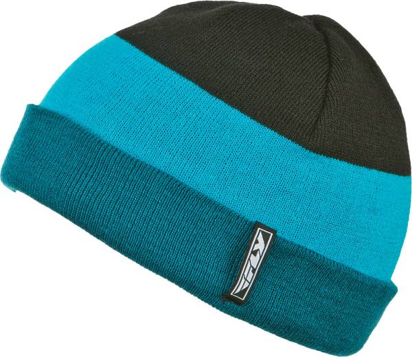 FLY RACING - COLOR BLOCK BEANIE (BLUE/BLACK) - Image 1