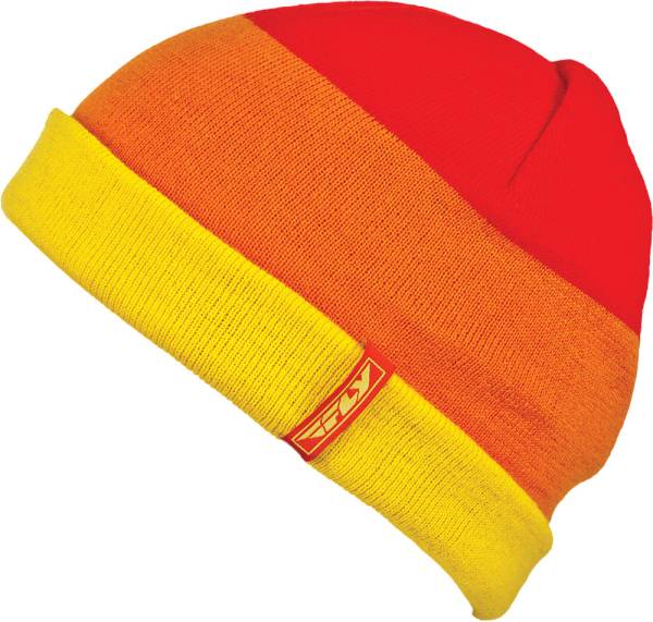 FLY RACING - COLOR BLOCK BEANIE (RED/YELLOW) - Image 1