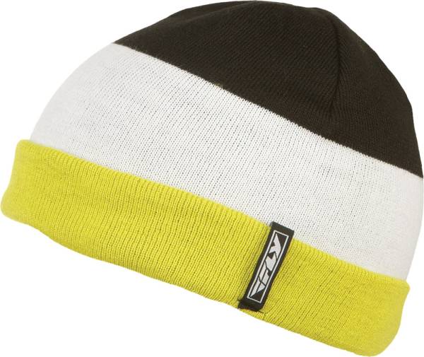 FLY RACING - COLOR BLOCK BEANIE (LIME/BLACK) - Image 1