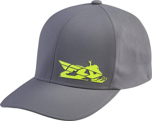 FLY RACING - FLY PRIMARY HAT GREY/HI-VIS LG/XL - Image 1