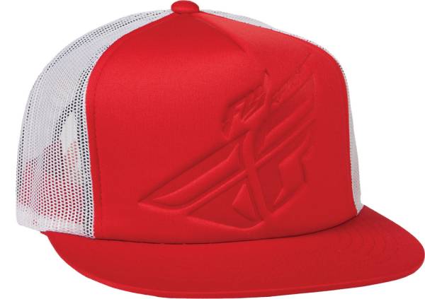 FLY RACING - FOAM TRUCKER HAT RED/WHITE - Image 1