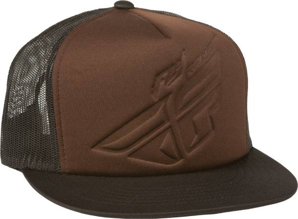 FLY RACING - FOAM TRUCKER HAT BROWN/BLACK - Image 1