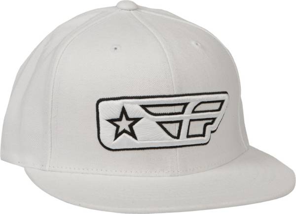 FLY RACING - F-STAR HAT WHITE - Image 1