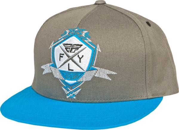 FLY RACING - VICTORY EMBLEM HAT GREY/BLUE - Image 1