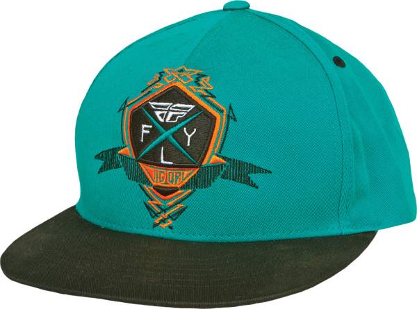 FLY RACING - VICTORY EMBLEM HAT TEAL/BLACK - Image 1