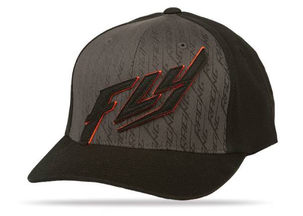 FLY RACING - FELT HAT BLACK/GREY/ORANGE L-X - Image 1