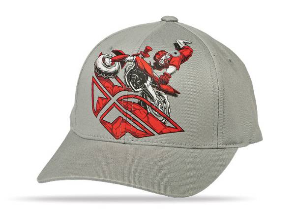 FLY RACING - SEAT GRAB YOUTH HAT (GREY) - Image 1