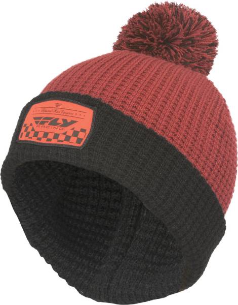 FLY RACING - FLY DRIFT BEANIE BURGANDY/BLACK - Image 1