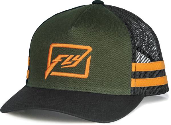 FLY RACING - HUCK IT HAT ARMY/ORANGE - Image 1