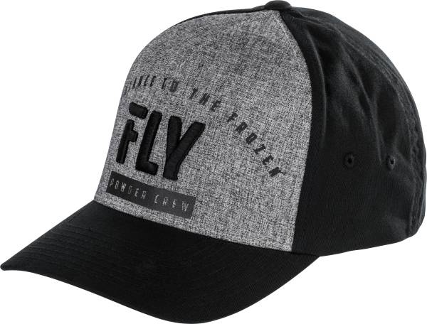 FLY RACING - FLY FLEX-FIT POWDER CREW HAT HEATHER LG-XL - Image 1