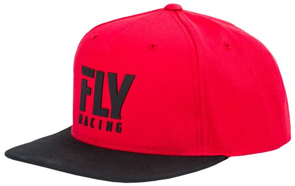 FLY RACING - FLY LOGO HAT RED ADULT - Image 1